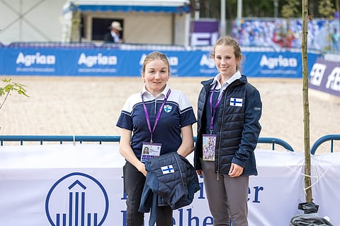 Sanna Koskiluhta ja Jessica Kerttunen Herningissä.