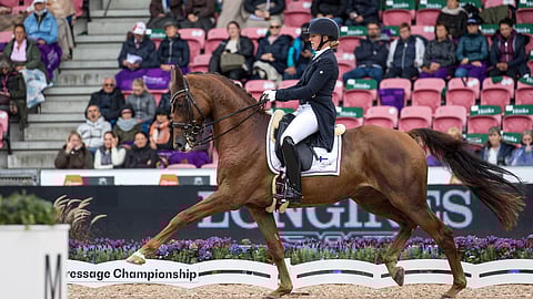Emma Kanerva ja Greek Air sunnuntain GP-ohjelmassa Tanskan Herningissä.