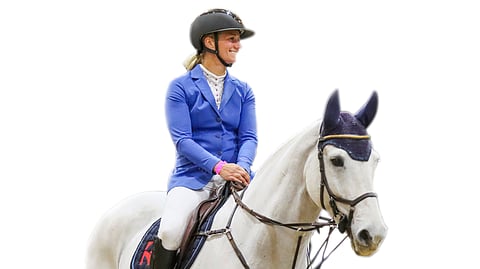 Maija Yli-Huhtalan mielestä nuorten hevosten ratsastaminen on hauskaa. Kuvassa vanha konkari Birchcape's Wonderland.