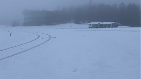 Tilanne Lahden Jokimaalla aamupäivällä perjantaina.