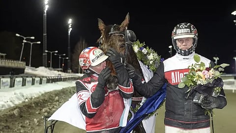 Hierro Boko, Hannu Korpi ja Mika Forss Bergsåkerissa.