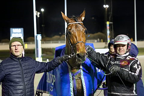 Esa Himanen oli tyytyväinen, kun kuusivuotias Readly Eagle/Antti Teivainen avasi Toto65-rivin komealla esityksellä.