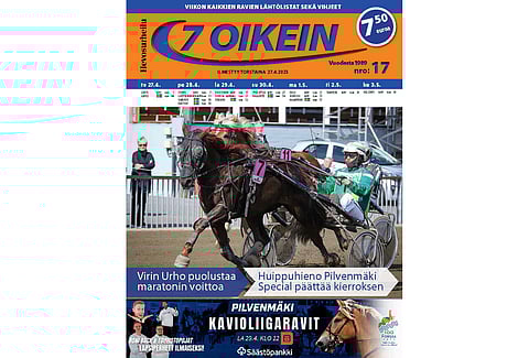 7 oikein -lehdessä on kotimaan Totoravien käsiohjelmasivut torstaista keskiviikkoon sekä Ruotsin päivän pääpelin kohdelähtöjen käsiohjelmasivut torstaista maanantaihin.