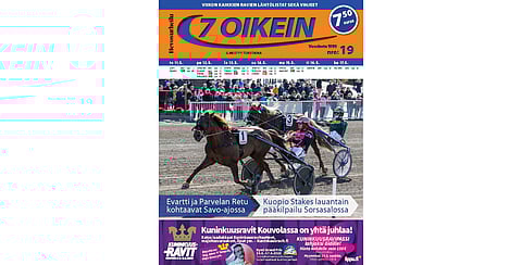 7 oikein -lehdessä on kotimaan Totoravien käsiohjelmasivut torstaista keskiviikkoon sekä Ruotsin päivän pääpelin kohdelähtöjen käsiohjelmasivut torstaista maanantaihin.