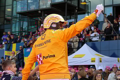 Alessandro Gocciadoro ja Solvallan yleisö.