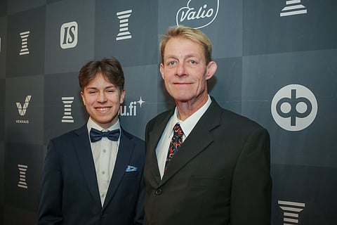 Jone Illi ja Kari Nevala Urheilugaalassa.