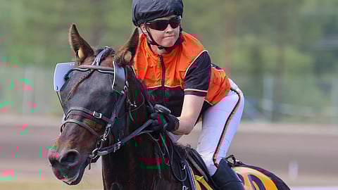 Päivän avainohjastaja Maria Kurttila hyppää Le Wildgritterin kyytiin.