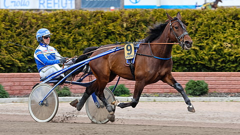 Stonecapes Unity starttaa Martti Keskisen ajajamestaruuden osalähdössä Kaisa Mikkolan ohjatamana. Kuvassa ajaa Esa Holopainen.