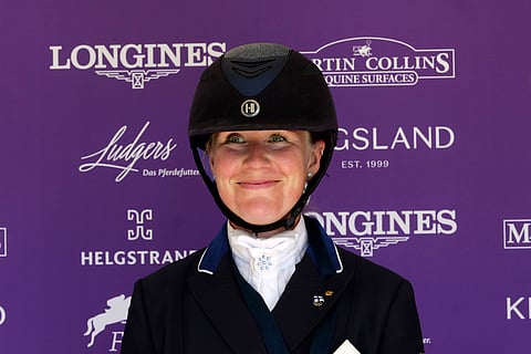 Emma Kanerva starttaa Aachenissa ykköshevosellaan Greek Airilla.