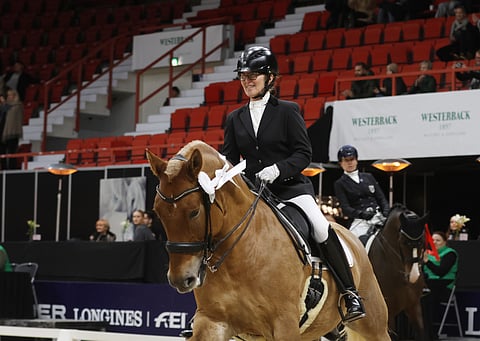 Riitta Holopainen ja Hamurai.