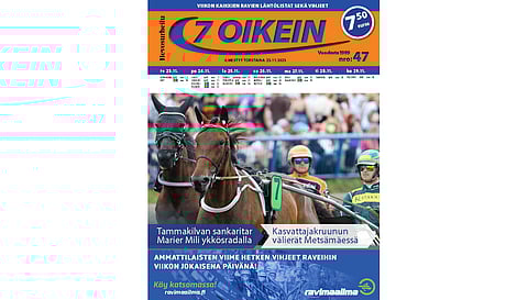 7 oikein -lehti ilmestyy torstaisin, Siinä julkaistaan kotimaan ravien käsiohjelmasivut torstaista seuraavaan keskiviikkoon. Lisäksi Ruotsin raveihin on käsiohjelmasivut päivän pääpeliin torstaista maanantaihin.