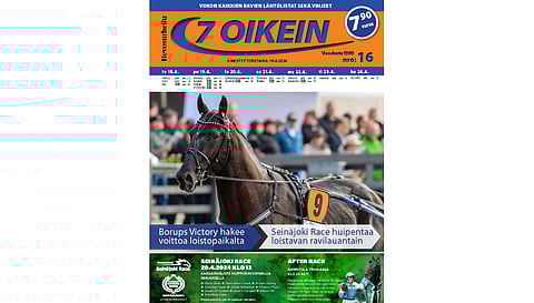 7 oikein -lehti ilmestyy torstaisin. Siinä julkaistaan kotimaan ravien käsiohjelmasivut torstaista seuraavaan keskiviikkoon. Lisäksi Ruotsin raveihin on käsiohjelmasivut päivän pääpeliin torstaista maanantaihin, ja näköislehdessä linkit tulostettaviin käsiohjelmasivuihin tiistain ja keskiviikon pääpeliin.