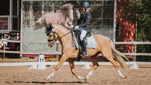 Minion Verde ja Anna Kärkkäinen radalla.