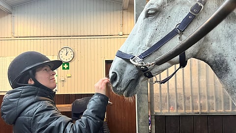 Jumperin kanssa pian Jäähallille.