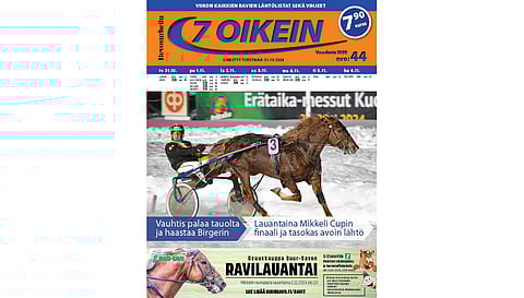 7 oikein -lehti on tilaajilla torstaina ja lehitpisteissä perjantaina. Siinä julkaistaan kotimaan ravien käsiohjelmasivut torstaista seuraavaan keskiviikkoon vihjeineen ja tallikommentteineen sekä Ruotsin päivän pääpelin kohdelähdöt torstaista maanantaihin.