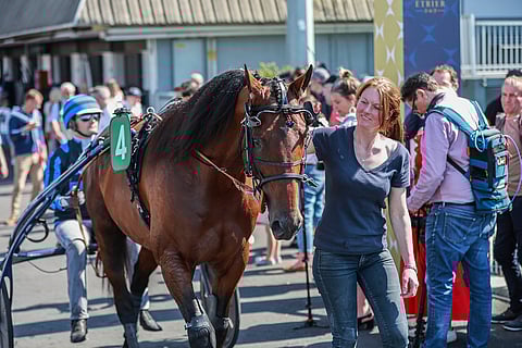 Idao de Tillard ja Clement Duvaldestin ovat suosikkeja, mutta kisasta enteillään tasaista taistoa Go On Boyn ja San Moteurin kanssa. Idaon tausta joukot pitävät pahimpana vastustajanaan Go On Boyta. Hevosen suupielissä hoitaja Susanne Ohme.