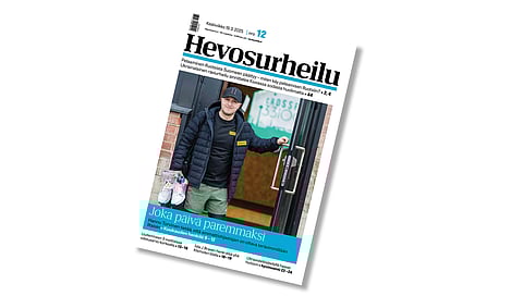 Hevosurheilun kansikuva 19. maaliskuuta numerossa.