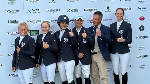 Drammenin NC-joukkue:
Petra Heikkilä, Anni Hjerpe, Annina Nordström, Niclas Aromaa sekä joukkueenjohtaja Mikko Mäentausta ja Jasmin Seppälä-Geerink.