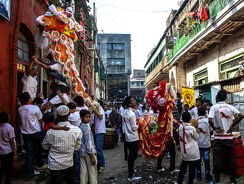Chinese New Year 2014 celebration in Kolkata Old china town area. Photo: Wikimedia Commons