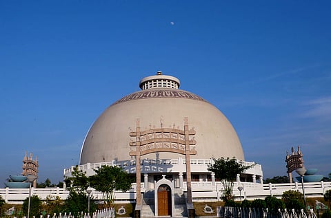 Deekshabhoomi Stupa in Nagpur where B R Ambedkar converted to Buddhism. Photo: Wikimedia Commons