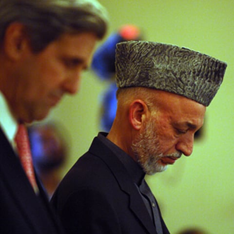 John Kerry and Hamid KarzaiPhoto: Flickr/ US Embassy Kabul