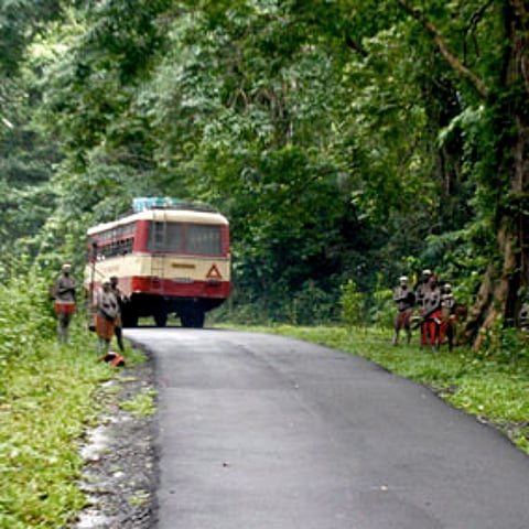 Enhanced road access has meant more incursions into indigenous Jarawa life.© Ariberto De Blasoni / Survival International