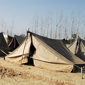 A relief camp in Muzaffarnagar.Photo: Anuradha Sharma