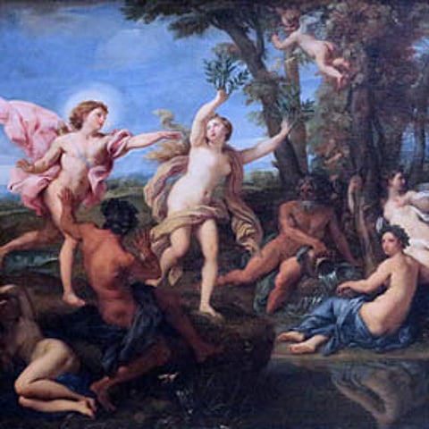 'Apollo pursuing Daphne' by Carlo Maratta (1625-1713) at Royal Museums of Fine Arts of Belgium, Brussels.