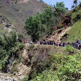 Long wait by the highway