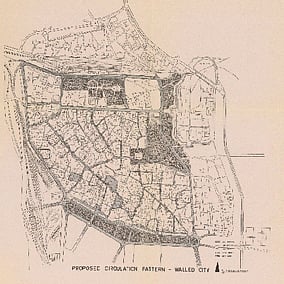 Circulation Plan for the Old City of Delhi, Ford Foundation Team—Delhi (1960).
Image: Delhi State Archives.