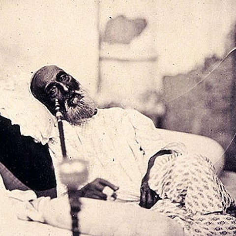 Bahadur Shah Zafar in 1858, just after his trial and before his departure for exile in Burma
Photo :  Wikimedia Commons