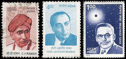 Homi Bhabha and Australian physicist Mark Oliphant, 1954. Source: Wikimedia Commons