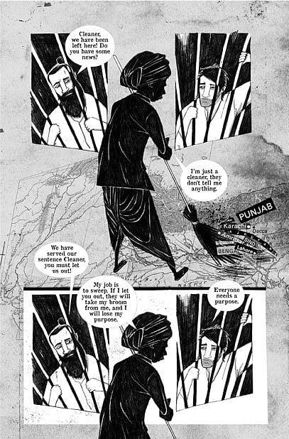 Illustration from “Fault Lines” by Irfan Master and Prabha Mallya; Courtesy Vishwajyoti Ghosh