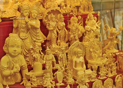 Consumption as belonging: Southasian iconography on show at Dubai’s Gold Souk. ;flickr / arch2452