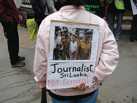 For the Rajapaksas, restricting the pen no longer requires the sword. ; Photo: Flickr / Jim O’Donnell