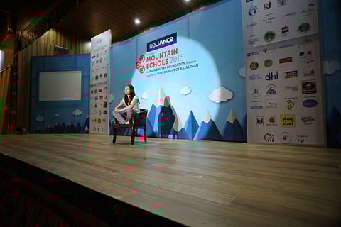 Kalki Koechlin at the 2015 Mountain Echoes Literary festival. Photo Credit: Mountain Echoes Facebook page/ Phub Tshering