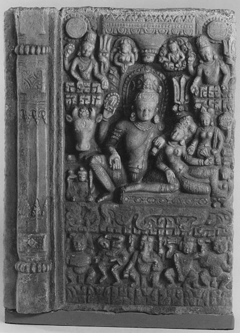 The 12th-century stele of Uma Mahesvara, stolen from the Tangalhiti water fountain in Patan in the early 1980s. It was returned to Nepal on 4 April 2018 by New York’s Metropolitan Museum of Art.
Photo: Ministry of Foreign Affairs, Nepal.