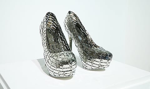 Tayeba Begum Lipi, Not For Me 2, Stainless Steel. Courtesy Shrine Empire