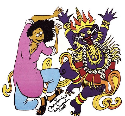 Illustration by Manjula Padmanabhan. From From 'Himal Southasian’s' Cartoon Congress Issue published in December 2008.