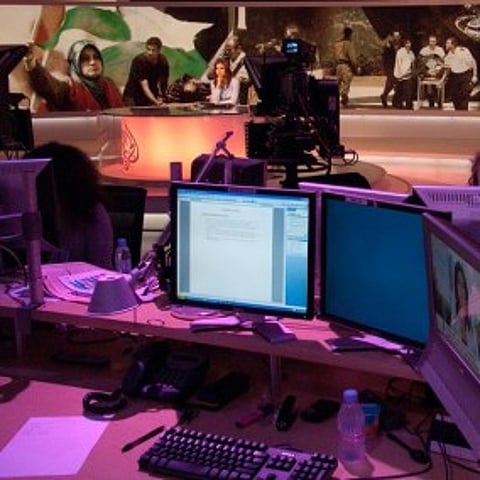Inside the Al Jazeera broadcast center in Doha. Photo: Paul Keller / Flickr
