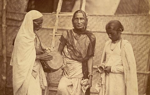 Portrait of a Hijra and companions in the 1860s. Photo: The British Library