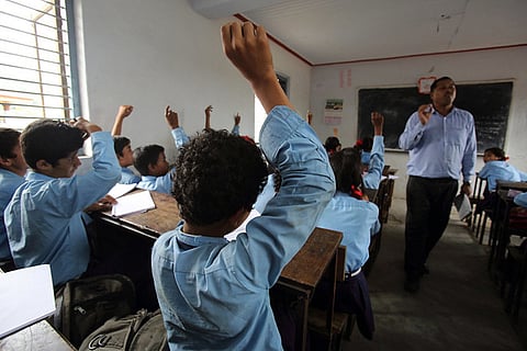 Grade-six classroom of a public school in Pokhara, Nepal.
Photo: dfataustralianaid / Flickr