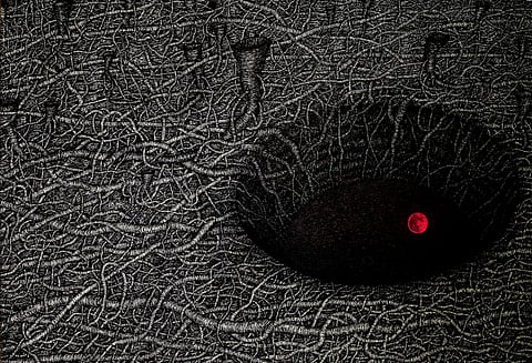 'Disappearance I' (2017, Pigment ink on paper, 70 cm x 100 cm) by Pushpakanthan Pakkiyarajah. Courtesy of the artist.