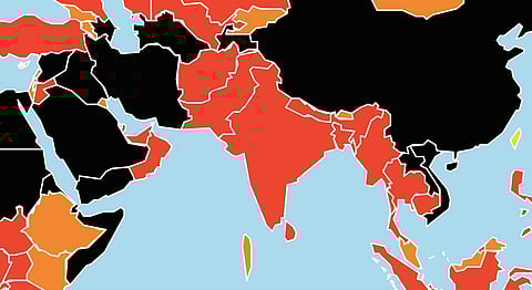 Photo: Reporters Without Borders. (Scroll down for RSF's press-freedom index of countries in Southasia.)