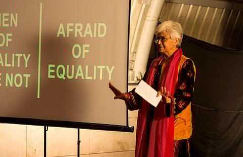 Kamla Bhasin. Photo: TEDx MSIT / Flickr