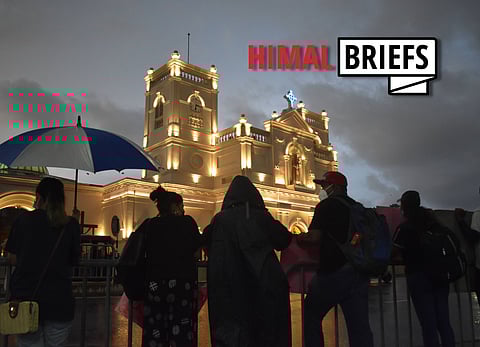 Survivors and relatives of the victims of the Easter Sunday attack march from Negombo to the St Anthony’s shrine in Colombo demanding justice. April 2022. Photo: NurPhoto / IMAGO