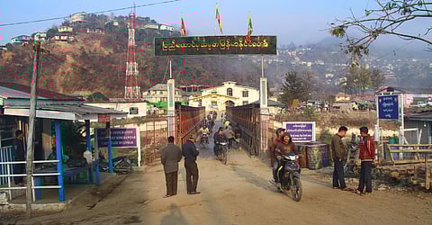 Indo-Burma border in the heart of Mizoram. An estimated 40,000 Myanmar refugees from the Chin ethnic group are currently being granted asylum in Mizoram. Photo: Frédéric Gloor / Flickr