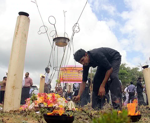 All of this fit a familiar pattern: the destruction of Tamil memorials to those who died in the war, the arrests of organisers and harassment of participants at remembrance events, have continued year after year since the end of the war in 2009, and are intended to stamp out Tamil commemoration by increasing the risks of participation. Photo: IMAGO / Xinhua