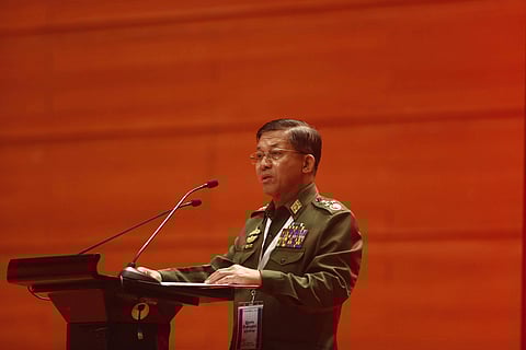 Min Aung Hlaing, commander-in-chief of Myanmar’s Defense Services. Myanmar’s armed groups have come together to launch a coordinated attack, dubbed Operation 1027, that has led to rapid advances against Myanmar’s military junta. Photo: IMAGO / Xinhua