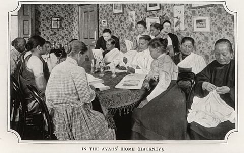 A sitting room in an Ayahs’ Home in East London in 1910. Women’s transnational labour and mobility have been overlooked within histories of Southasia and the British Empire, a gap that new works like Arunima Datta’s ‘Waiting on Empire’ seek to fill. Photo: Hackney Archives / British Library